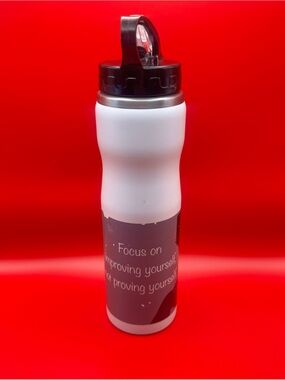 CUSTOM Sport Insulated Water Bottle with Straw